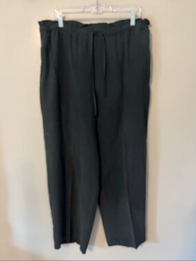 Silk House 100%‎ Silk Pants Black Hand Pockets Size Large